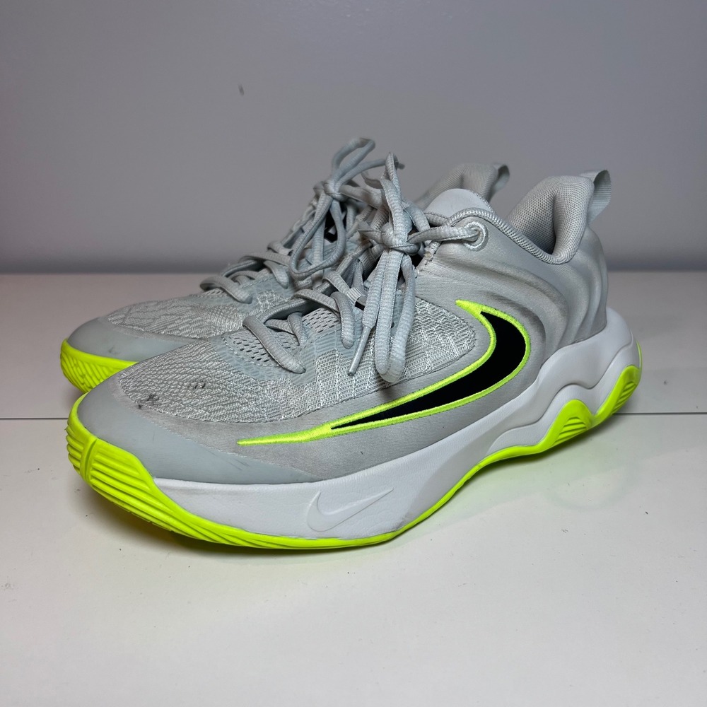 Nike Giannis Immortality 4 Wolf Grey Volt Black IH7664-002 Kids Size 5.5Y